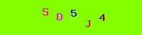 Blue Captcha Image