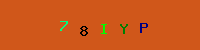 Blue Captcha Image