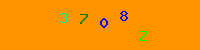 Blue Captcha Image