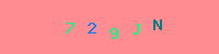 Blue Captcha Image