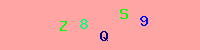 Blue Captcha Image