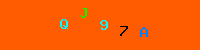 Blue Captcha Image