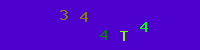 Blue Captcha Image