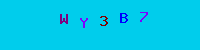 Blue Captcha Image