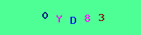 Blue Captcha Image