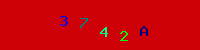 Blue Captcha Image