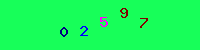 Blue Captcha Image