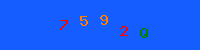 Blue Captcha Image