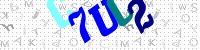 Blue Captcha Image