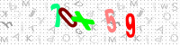 Blue Captcha Image