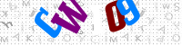 Blue Captcha Image