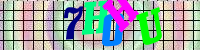 Blue Captcha Image