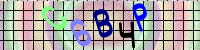 Blue Captcha Image