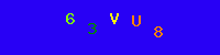 Blue Captcha Image