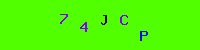 Blue Captcha Image