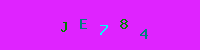 Blue Captcha Image