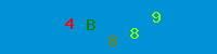 Blue Captcha Image