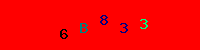 Blue Captcha Image