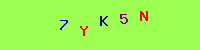Blue Captcha Image