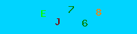 Blue Captcha Image