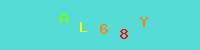 Blue Captcha Image
