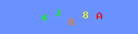 Blue Captcha Image