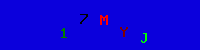 Blue Captcha Image