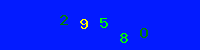 Blue Captcha Image