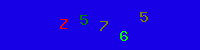 Blue Captcha Image