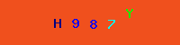 Blue Captcha Image