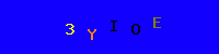 Blue Captcha Image