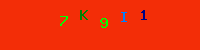 Blue Captcha Image