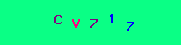 Blue Captcha Image