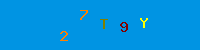 Blue Captcha Image