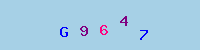 Blue Captcha Image