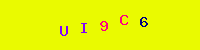 Blue Captcha Image