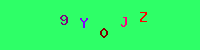 Blue Captcha Image