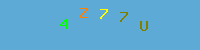 Blue Captcha Image