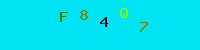 Blue Captcha Image