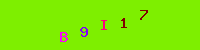 Blue Captcha Image