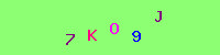 Blue Captcha Image