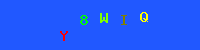 Blue Captcha Image