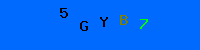 Blue Captcha Image
