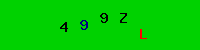 Blue Captcha Image