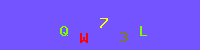 Blue Captcha Image