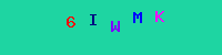 Blue Captcha Image