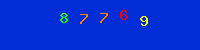Blue Captcha Image