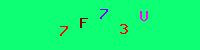 Blue Captcha Image