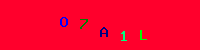 Blue Captcha Image