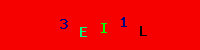 Blue Captcha Image